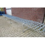 Rollenbaan uitschuifbaar, lengte 8,30 meter. Gebruikt.